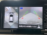 【アラウンドビューモニター】車を上から見下ろしているかのような映像で周囲の状況がひと目で確認、狭い駐車場に駐車するときも安心です♪♪障害物などがあると警告音がなりますので安心して駐車が出来ます★