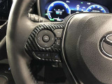 ステアリングスイッチ付き。前方から目を離すことなく操作することが可能です。