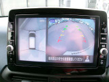 アラウンドビューモニター!空から見下ろしているかのような映像を映し出します。駐車時には安心ですよね♪
