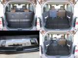 リヤシートは、前後スライドが出来ます。前に寄せればラゲッジスペースが広がり大きな荷物も積めますのでキャンプ道具も余裕で積めます。助手席も倒せば長尺の荷物も車載可能です。