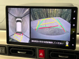 【パノラマモニター】専用のカメラにより、上から見下ろしたような視点で360度クルマの周囲を確認することができます☆死角部分も確認しやすく、狭い場所での切り返しや駐車もスムーズに行えます。