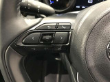 ステアリングスイッチ付き。前方から目を離すことなく操作することが可能です。