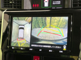 【パノラミックビューモニター】専用のカメラにより、上から見下ろしたような視点で360度クルマの周囲を確認することができます☆死角部分も確認しやすく、狭い場所での切り返しや駐車もスムーズに行えます。