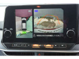 アラウンドビューモニター、まるで上空から見下ろししているかの映像がナビ画面で確認でき、安心して駐車をサポートすることができます。