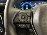 ステアリングスイッチ付き。前方から目を離すことなく操作することが可能です。