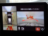 バックガイドモニターを装備しています、車庫入れもラクラクです。パノラミックビューモニターを搭載しています、上からの画像も表示されます。