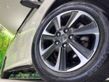 【純正16インチアルミホイール】外観にマッチした純正アルミホイールを装着しております。各種社外アルミホイールや、スタッドレスタイヤも取扱いしております。是非ご相談ください♪