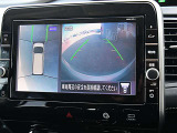 アラウンドビューモニターの映像が大画面ナビにも表示出来ますのでバックも縦列駐車にも便利です。