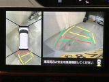 パノラミックビューモニター付きです。車両を上から見たような映像をディスプレイオーディオ画面に表示。運転席からの目視だけでは見にくい、車両周辺の状況をリアルタイムでしっかり確認できます。