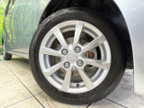 【純正14インチアルミホイール】外観にマッチした純正アルミホイールを装着しております。各種社外アルミホイールや、スタッドレスタイヤも取扱いしております。是非ご相談ください♪