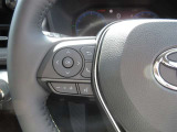 ステアリングスイッチ付き。左側はオーディオや電話の操作ができます!