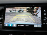 バックカメラの画像です。ガイドラインがスムースな車庫入れをサポートいたします!車庫入れの安心感がアップしますね☆