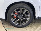 オレンジキャリパー(フロントLEXUSロゴ)装着でよりF SPORTらしい印象になっております。