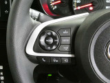 ステアリングスイッチ付き。前方から目を離すことなく操作することが可能です。
