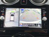 アラウンドビューモニターは4方のカメラで真上から車を見たようにモニターで確認ができる日産の自慢の装備です。是非実際の車で体感してみてください。