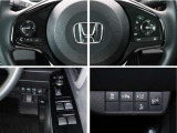 N-ONEの運転席回りの各種スイッチ群です。ハンドル右下には、ホンダセンシングのスイッチ群が並びます。総合先進安全装備のセンシング搭載。ヒューマンエラーを高度先進技術が補完してくれます。