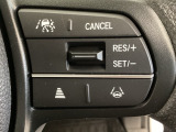 ハンドルにHondaセンシング系のクルーズコントロールやレーンキープアシストなどの操作スイッチが装備されています。ハンドルから手を離さず安全に操作できます。