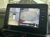 空から見たような映像で駐車ができるアラウンドビューモニター。ひと目でわかるセンサーに前後の衝突被害軽減ブレーキ付き。