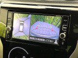 【アラウンドビューモニター】専用のカメラにより、上から見下ろしたような視点で360度クルマの周囲を確認することができます☆死角部分も確認しやすく、狭い場所での切り返しや駐車もスムーズに行えます。