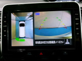 アラウンドモニター 白線や駐車車両をナビ及びルームミラーに表示 駐車している車両との位置関係も一目で分かって安心です