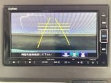 カラービジョンとガイドラインで見やすいバックモニター!車庫入れも楽ちんです♪