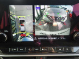 まるでお車を真上から見下ろしたかのような映像をナビに映し出してくれますので狭い駐車場でも周囲を確認する事が出来ますので非常に安心です♪