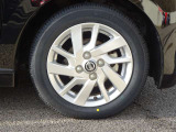 【タイヤ】 【純正14インチアルミホイール】《155/65R14》専用のアルミなのでお車のイメージぴったりですね!