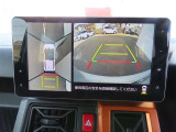 (パノラマモニター)車を上から見たような映像で死角もバッチリ確認できます。