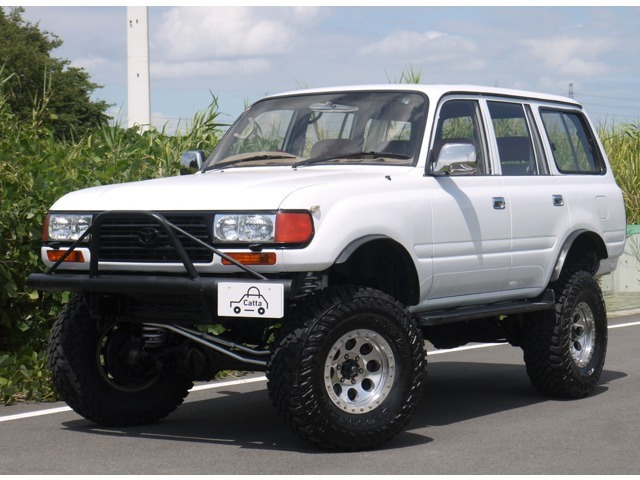 ランドクルーザー80 4.5 VXリミテッド 4WD 6インチリフトUP公認/白全塗装済/