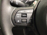 ステアリングにオーディオ操作スイッチが付いています。オーディオ画面に直接タッチしなくても操作が出来ますので、運転に集中できます。