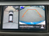 インテリジェント アラウンドビューモニター。クルマのまわりや目が届きにくいところも、大きい画面でしっかり確認できるので安心。