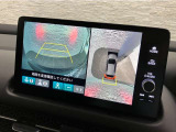 純正のマルチビューカメラが装備されています!上から見下ろしたような視界のカメラが駐車をサポートします!