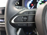 ステアリングスイッチ付き。前方から目を離すことなく操作することが可能です。
