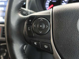 ステアリングスイッチ付き。前方から目を離すことなく操作することが可能です。