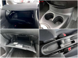 前席まわりの収納スペース。車内がスッキリ片付いてうれしいですね♪