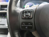 ステアリングスイッチ付き。前方から目を離すことなく操作することが可能です。