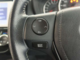 ステアリングスイッチ付き。前方から目を離すことなく操作することが可能です。