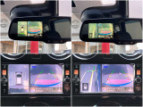 空の上から見下ろすような視点のアラウンドビューモニターでスムーズ駐車。狭い場所での駐車も、周囲が映像で確認できます。