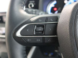 ステアリングスイッチ付き。前方から目を離すことなく操作することが可能です。