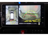 車両を上から見たような映像表示するパノラミックビューモニター付き!
