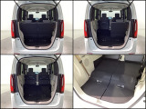 リアシートを倒してしまえばフラットにすることが出来ます☆背もたれを倒すだけの簡単シートアレンジで簡単に広々としたラゲッジスペースに早変わり☆普段使いにもお出かけにも大活躍です☆
