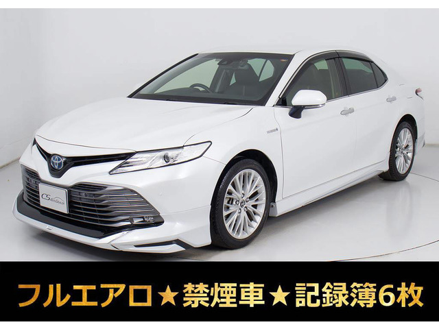 カムリ 2.5 G レザーパッケージ 禁煙 黒本革 記録簿6枚 BSM