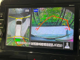 【アラウンドビューモニター】専用のカメラにより、上から見下ろしたような視点で360度クルマの周囲を確認することができます☆死角部分も確認しやすく、狭い場所での切り返しや駐車もスムーズに行えます。