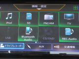フルセグTV視聴可能・CD/DVD再生機能付きで、Bluetoothオーディオや音楽レコーディングにも対応しており、車内のエンターテインメントが充実しております ♪