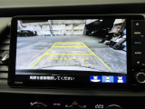 バックカメラの画像です。ガイドラインがスムースな車庫入れをサポートいたします!車庫入れの安心感がアップしますね☆
