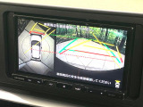 【パノラミックビューモニター】専用のカメラにより、上から見下ろしたような視点で360度クルマの周囲を確認することができます☆死角部分も確認しやすく、狭い場所での切り返しや駐車もスムーズに行えます。