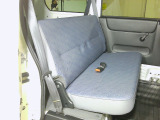 後席シート使用の状態です。