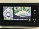 【パノラミックビューモニター】専用のカメラにより、上から見下ろしたような視点で360度クルマの周囲を確認することができます☆死角部分も確認しやすく、狭い場所での切り返しや駐車もスムーズに行えます。