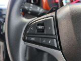 ステアリングスイッチ付き。前方から目を離すことなく操作することが可能です。