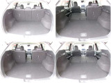 CX-5シリーズ伝統&好評のトランクスペース。後席中央部が単独で倒せるので4人乗車&長い荷物も積めちゃいます!